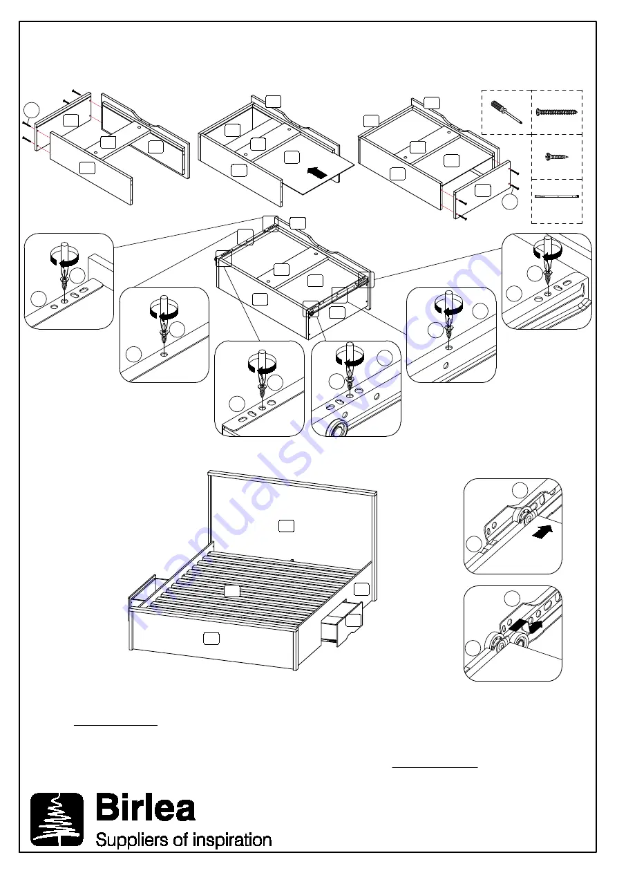 Birlea 150CM STOCKWELL BED Скачать руководство пользователя страница 8