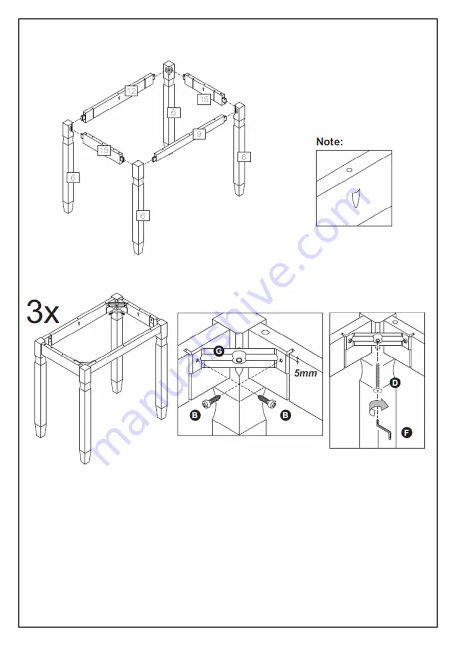 Birlea CORONA NEST OF TABLES Скачать руководство пользователя страница 4