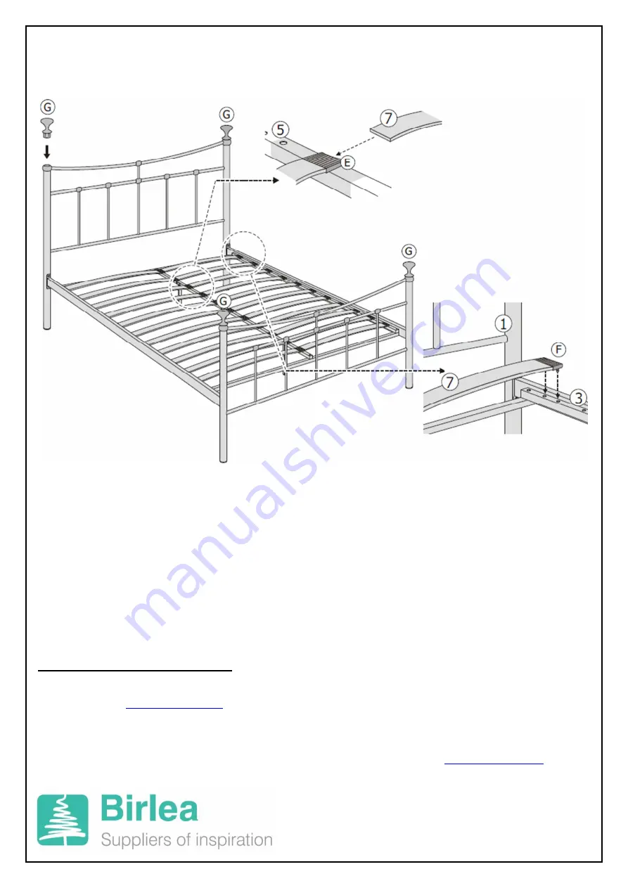 Birlea EMILY 4'6 BED Скачать руководство пользователя страница 4