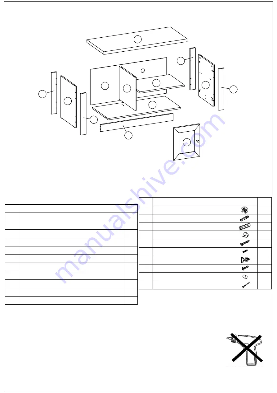 Birlea Highgate HIGLTVCRO Assembly Instructions Manual Download Page 3