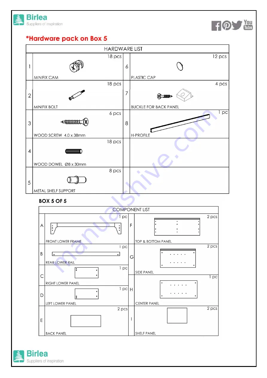 Birlea ISLINGTON MIDI SLEEPER Скачать руководство пользователя страница 11