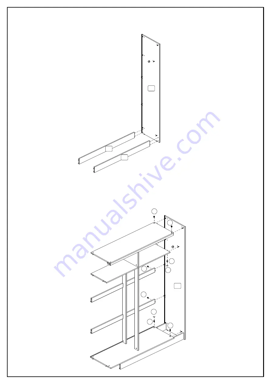 Birlea LYNX 2 DOOR SLIDING ROBE WITH MIRRIOR Assembly Instructions Manual Download Page 8