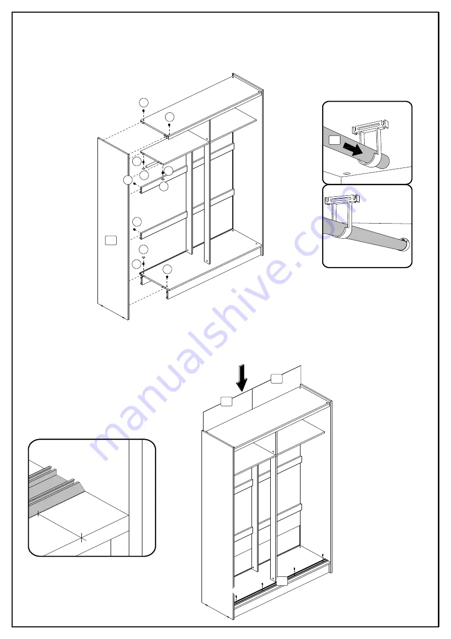 Birlea LYNX 2 DOOR SLIDING ROBE WITH MIRRIOR Скачать руководство пользователя страница 9