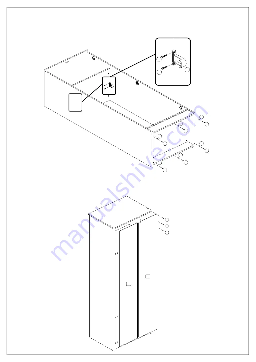 Birlea LYNX 2 DOOR WARDROBE Assembly Instructions Manual Download Page 5