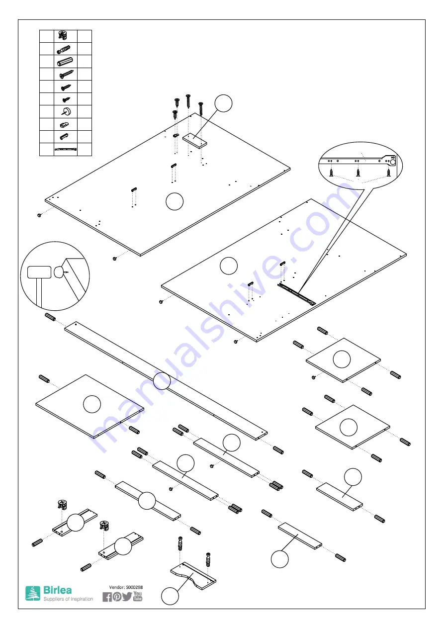 Birlea MERLIN HIGH SLEEPER Скачать руководство пользователя страница 5