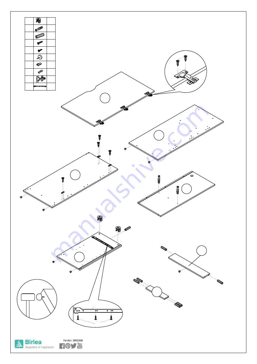 Birlea MERLIN HIGH SLEEPER Скачать руководство пользователя страница 6