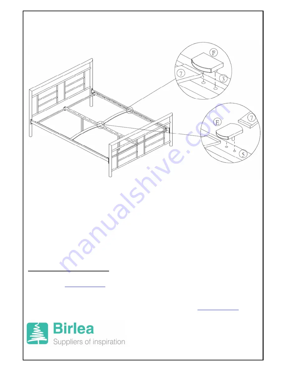 Birlea MONTANA 5' BED Скачать руководство пользователя страница 4