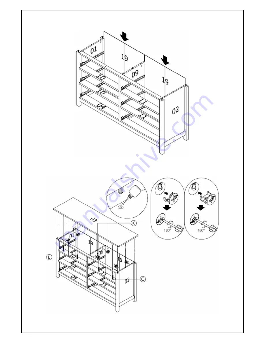 Birlea RICHMOND 6 DRAWER CHEST Assembly Instructions Manual Download Page 7