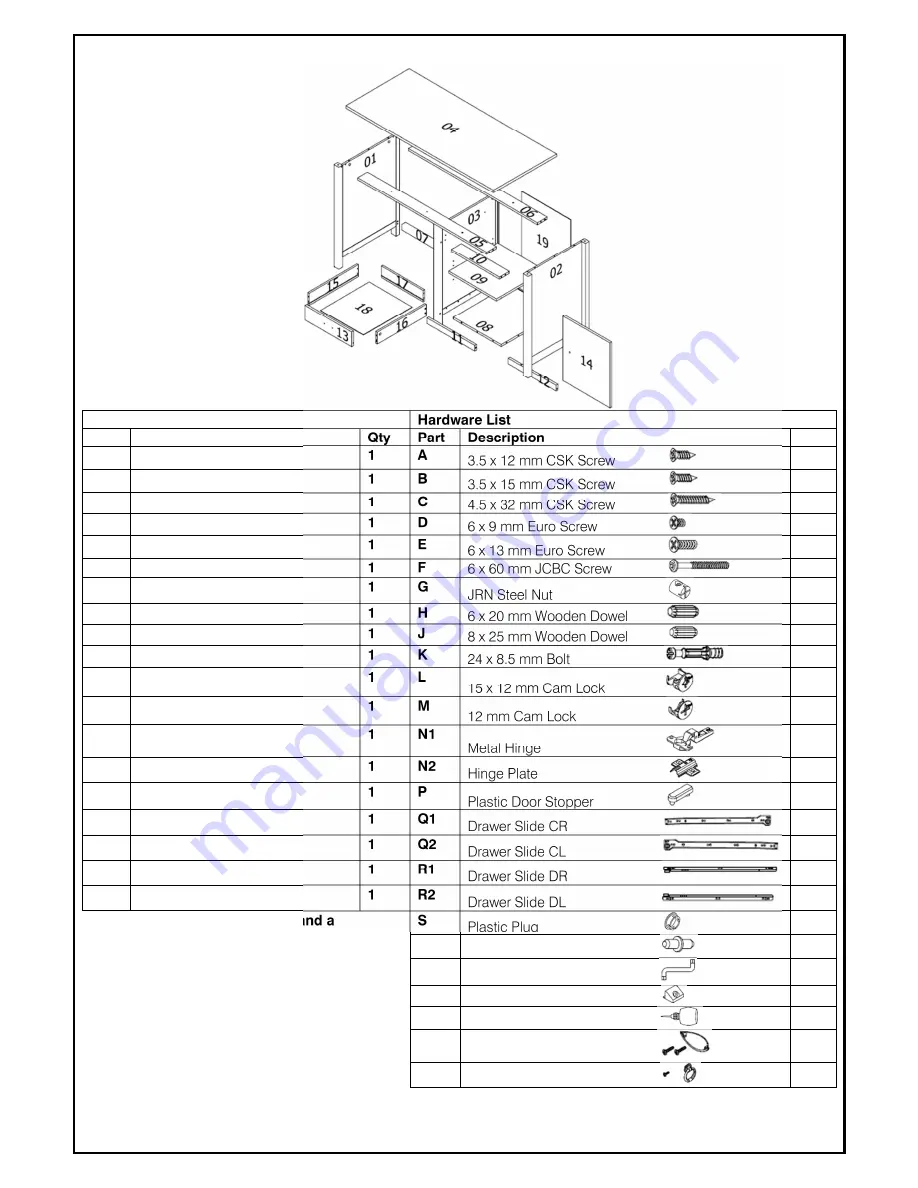 Birlea RICHMOND DESK Скачать руководство пользователя страница 2