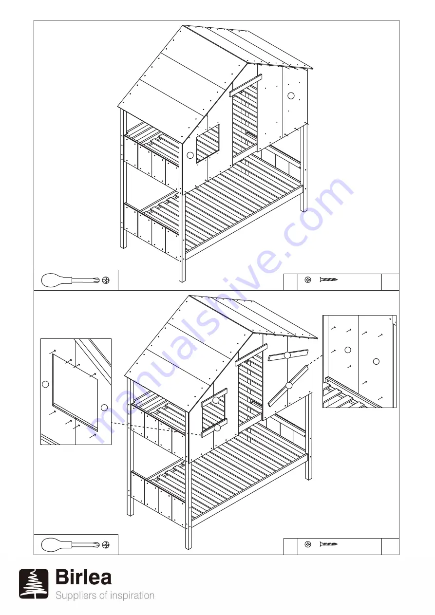 Birlea SAFARI SAFBBGRY Assembly Instructions Manual Download Page 13