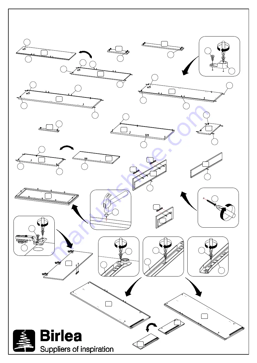 Birlea STOCKWELL 3 DOOR 2 DRAWER
WARDROBE Скачать руководство пользователя страница 4