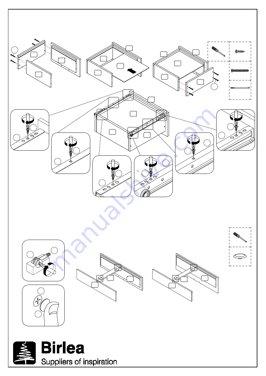 Birlea STOCKWELL 4+2 CHEST Assembly Instructions Manual Download Page 7