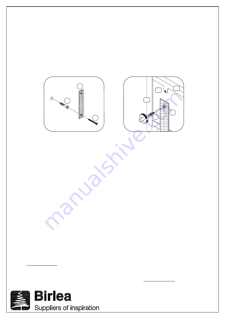 Birlea URBAN COAT RACK AND BENCH Assembly Instructions Manual Download Page 6