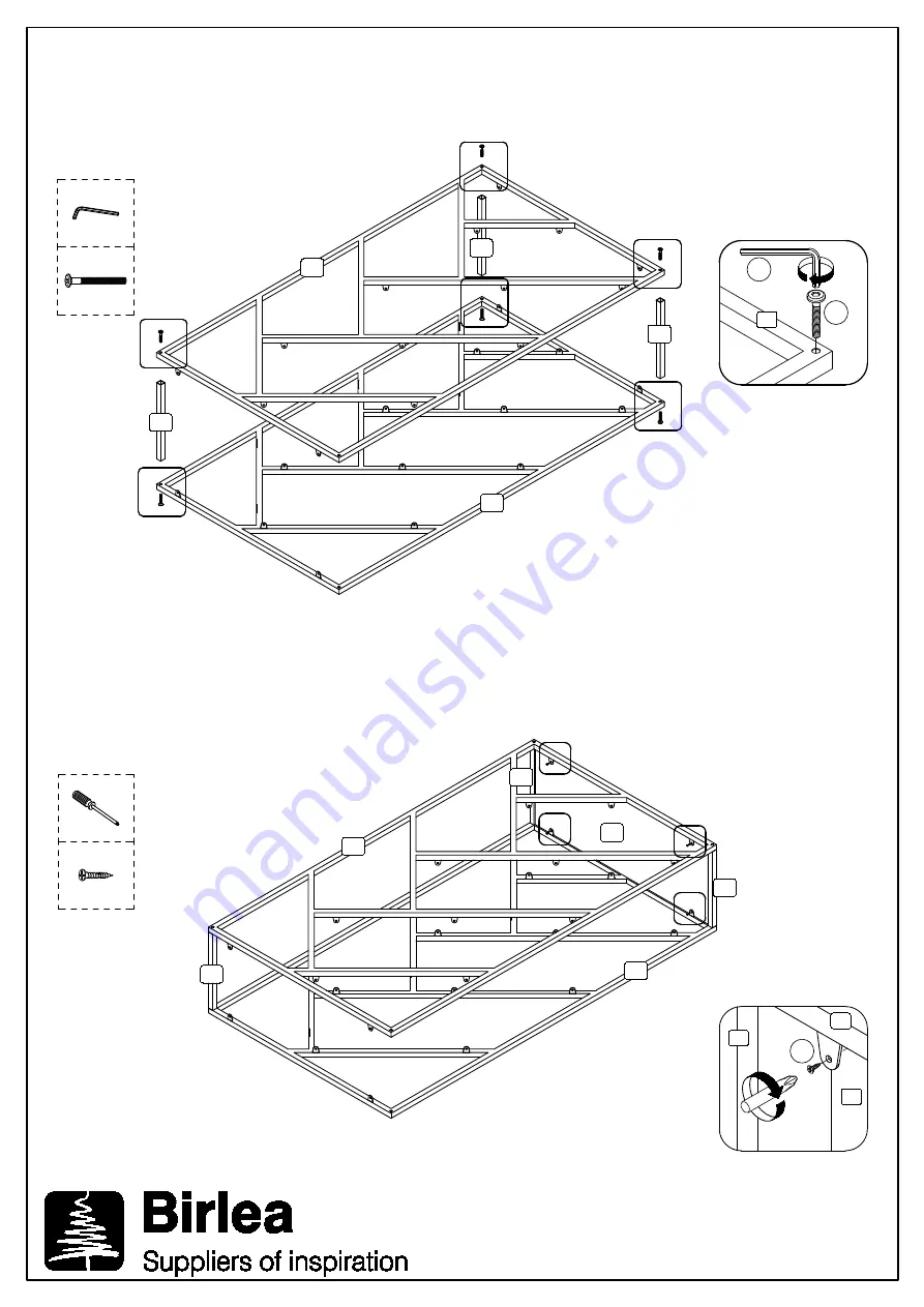 Birlea URBDBCRUS Assembly Instructions Manual Download Page 4