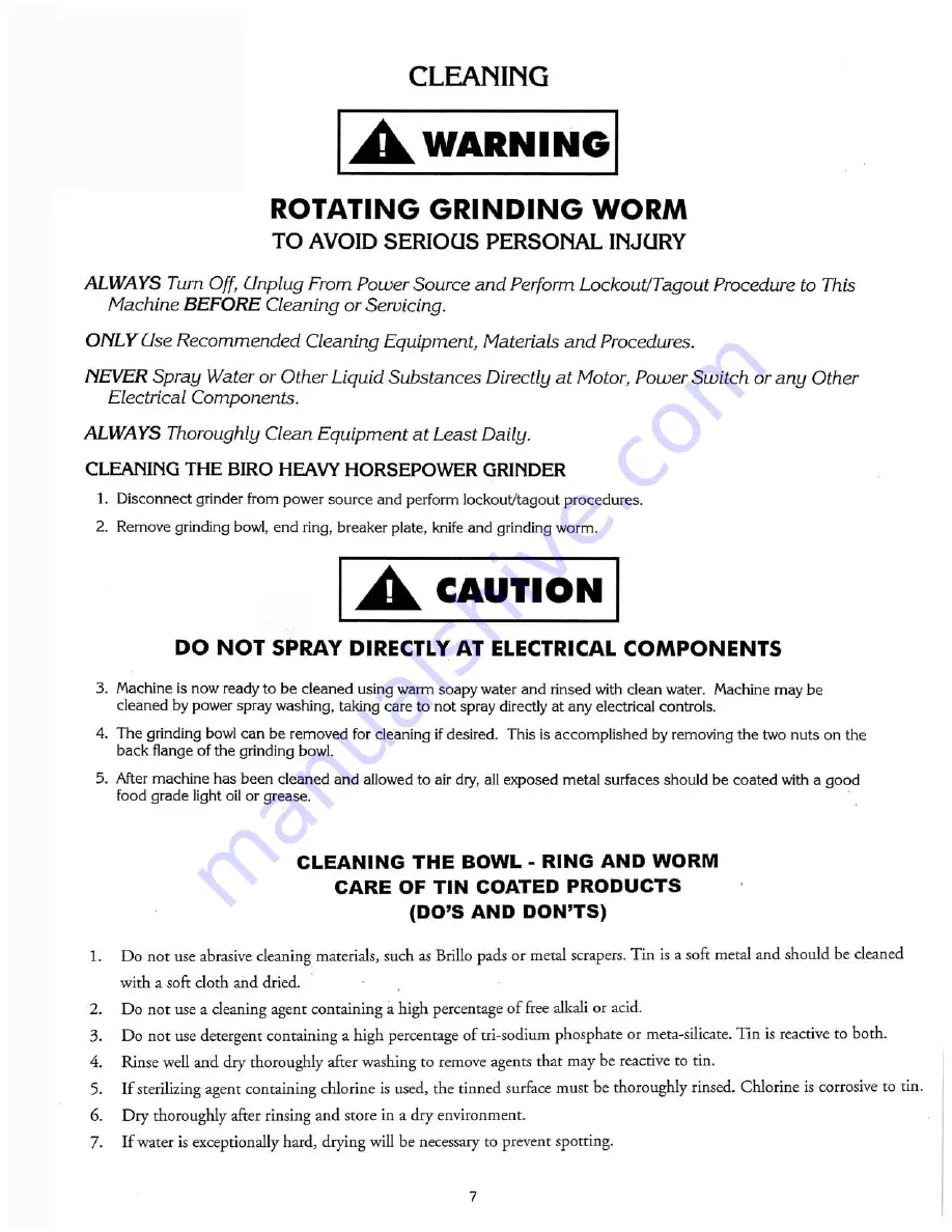 BIRO 1056 Operating Manual Download Page 9