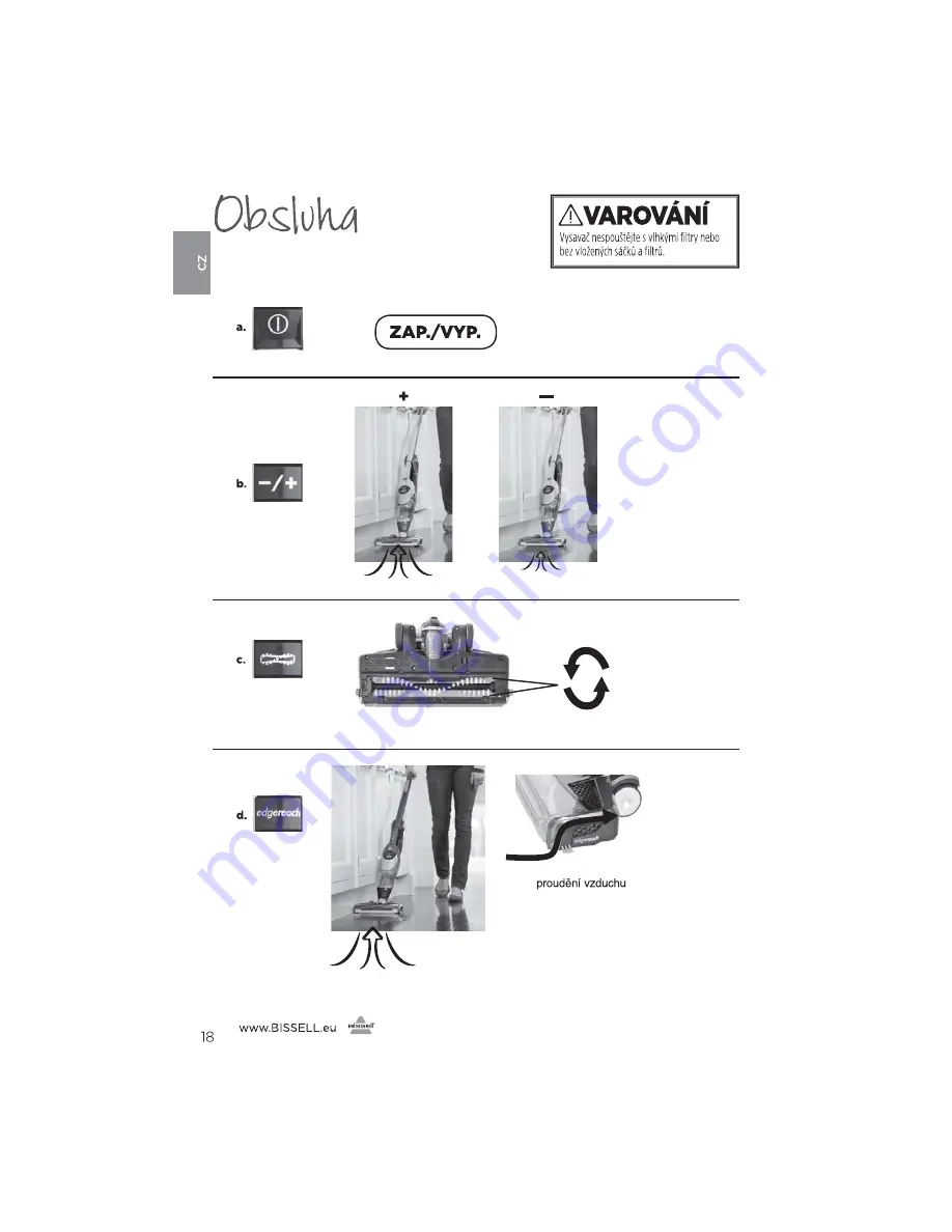 Bissell 1313 Series User Manual Download Page 18