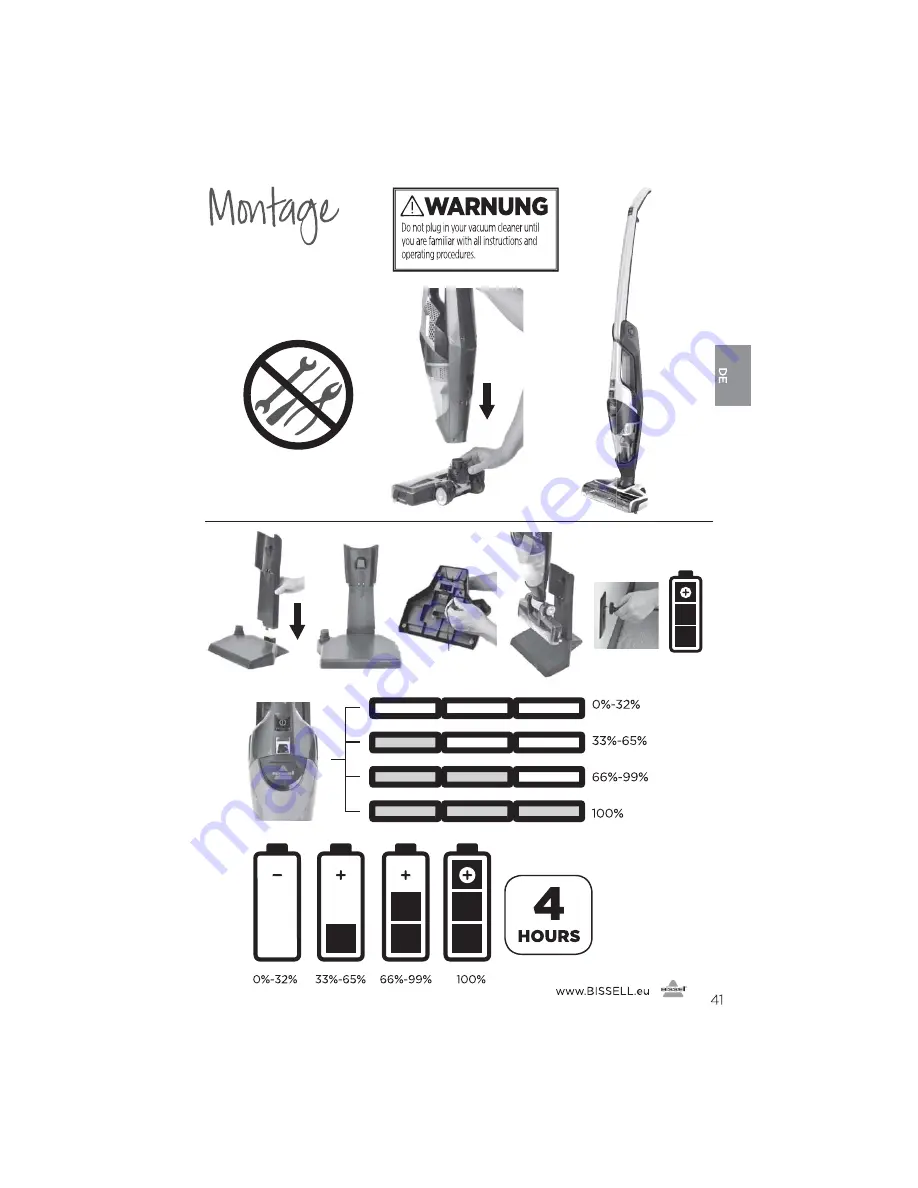 Bissell 1313 Series User Manual Download Page 41