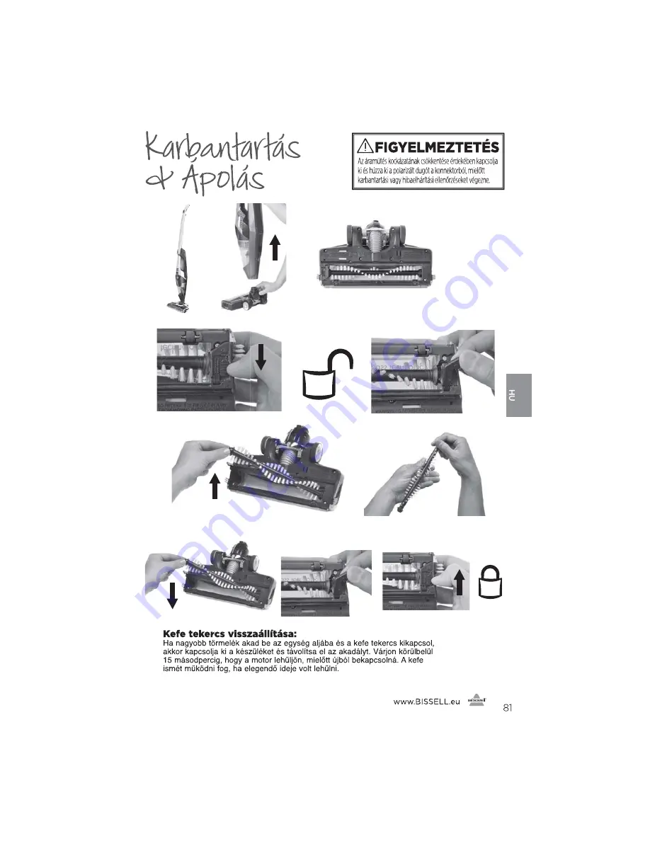 Bissell 1313 Series User Manual Download Page 81