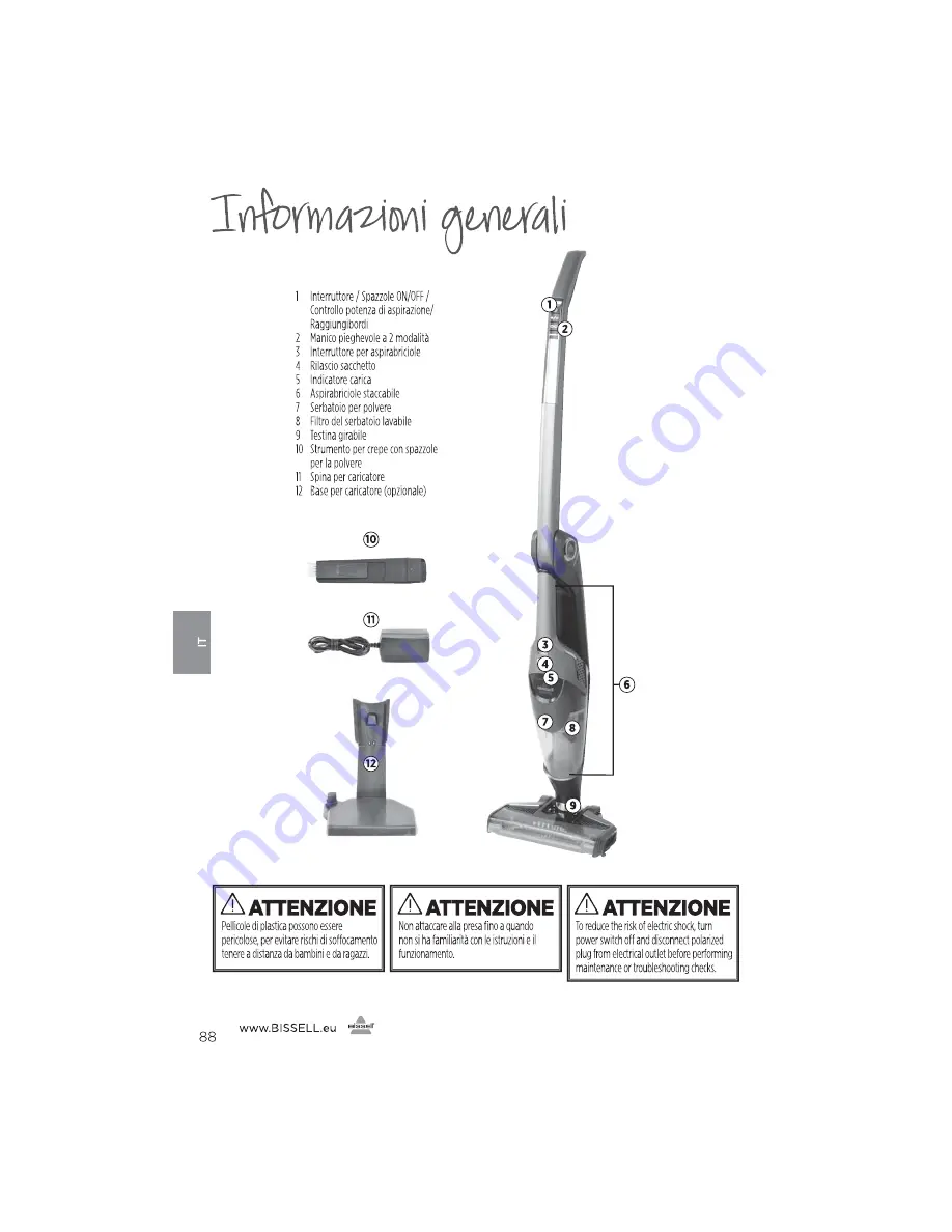 Bissell 1313 Series User Manual Download Page 88