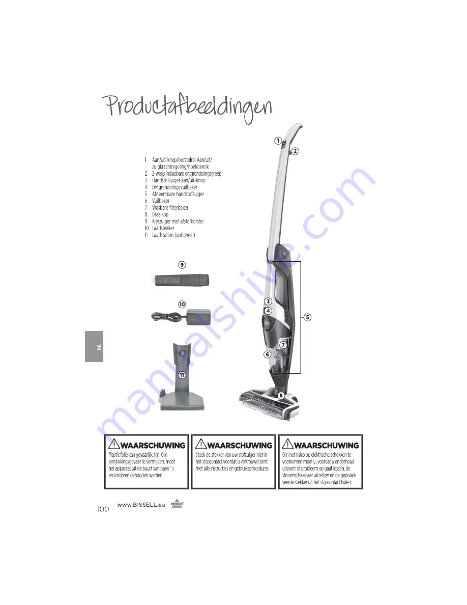 Bissell 1313 Series User Manual Download Page 100