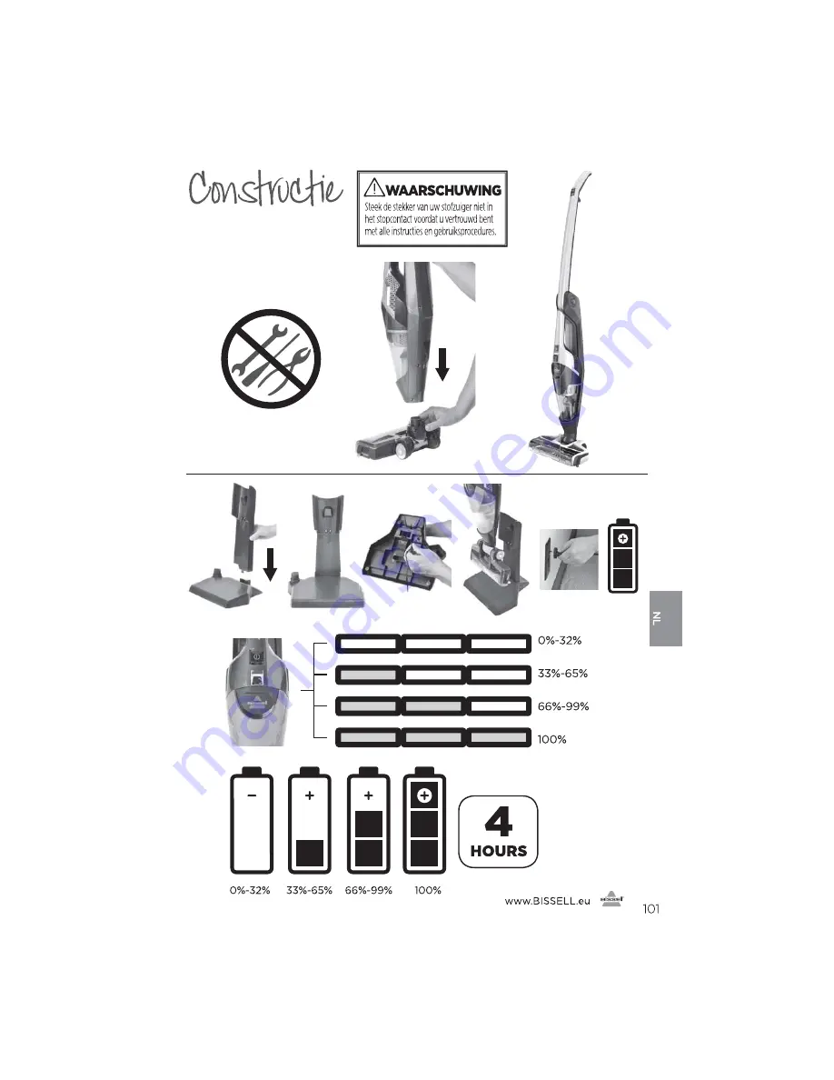 Bissell 1313 Series User Manual Download Page 101