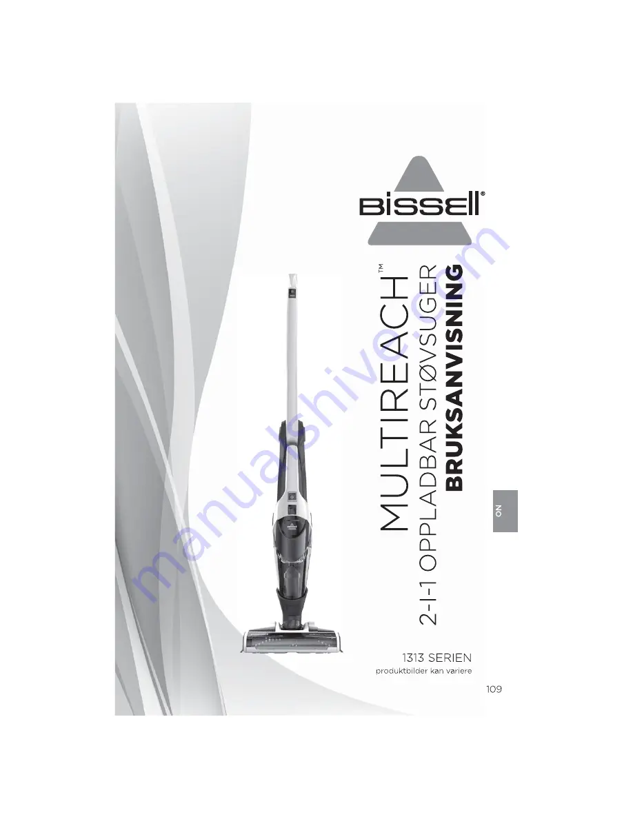 Bissell 1313 Series User Manual Download Page 109