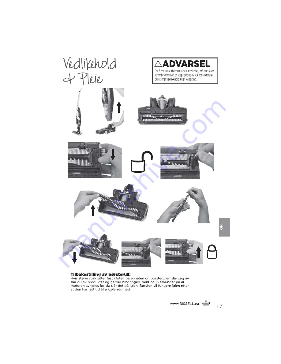 Bissell 1313 Series User Manual Download Page 117