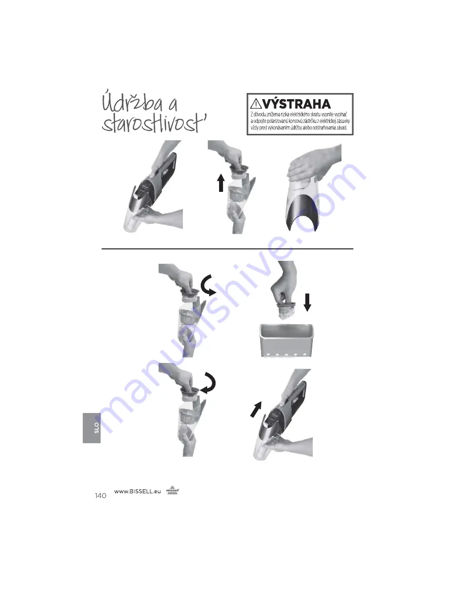 Bissell 1313 Series User Manual Download Page 140