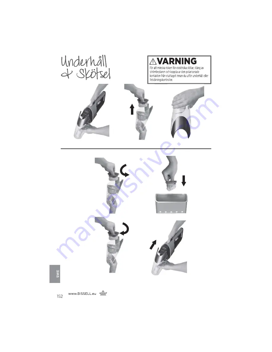 Bissell 1313 Series User Manual Download Page 152