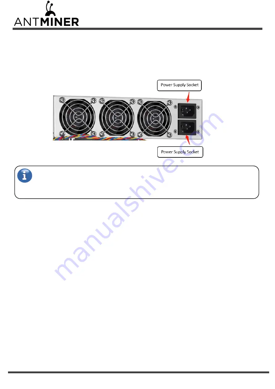 BITMAIN ANTMINER S19a Pro Installation Manual Download Page 6