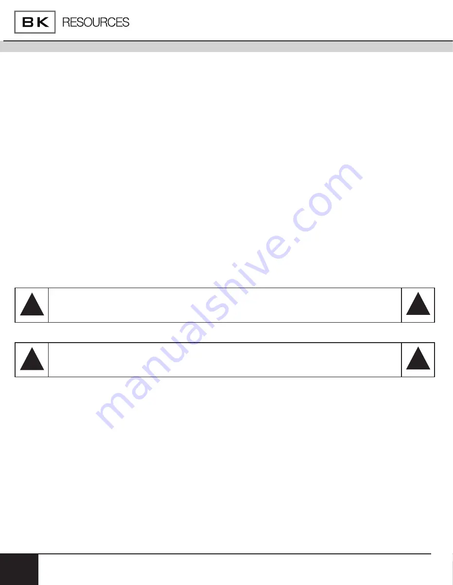 BK RESOURCES STESW-2-120 Installation & Operating Manual Download Page 10