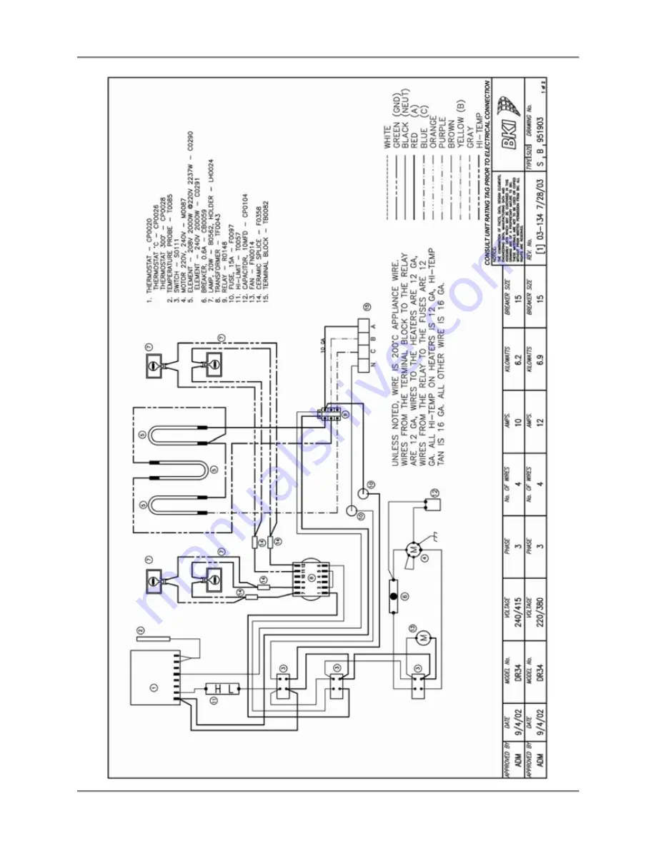 BKI DR-34 Service Manual Download Page 32