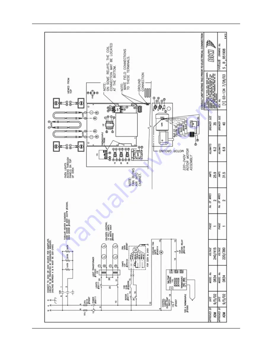 BKI DR-34 Service Manual Download Page 37