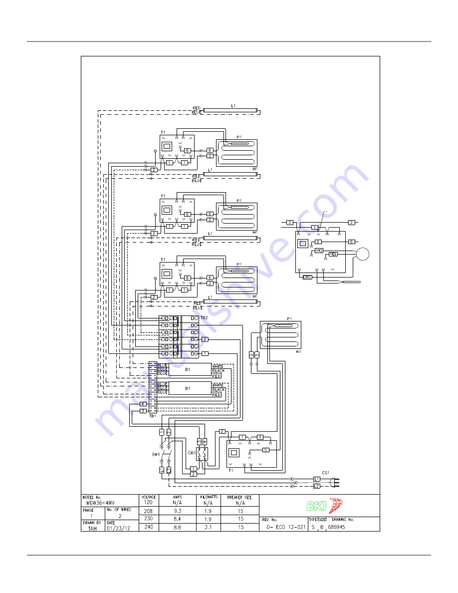 BKI MDW36-3C Operation Manual Download Page 21