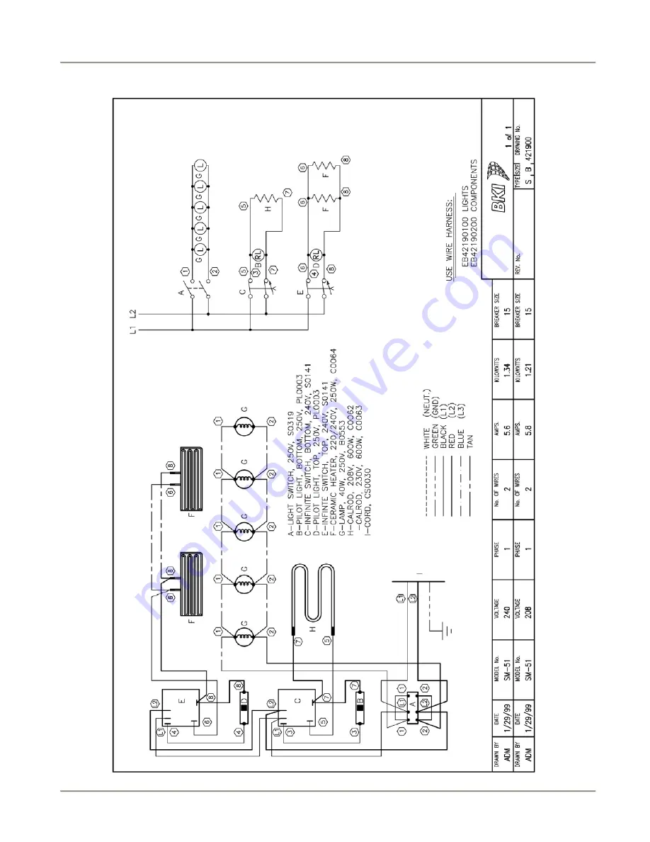 BKI Sandwich Merchandiser SM27 Service Manual Download Page 23