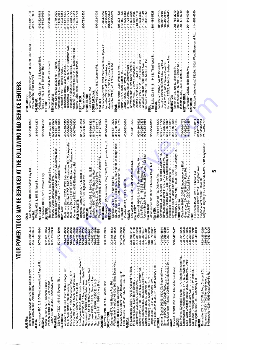 Black & Decker 3254 Instruction Manual Download Page 7