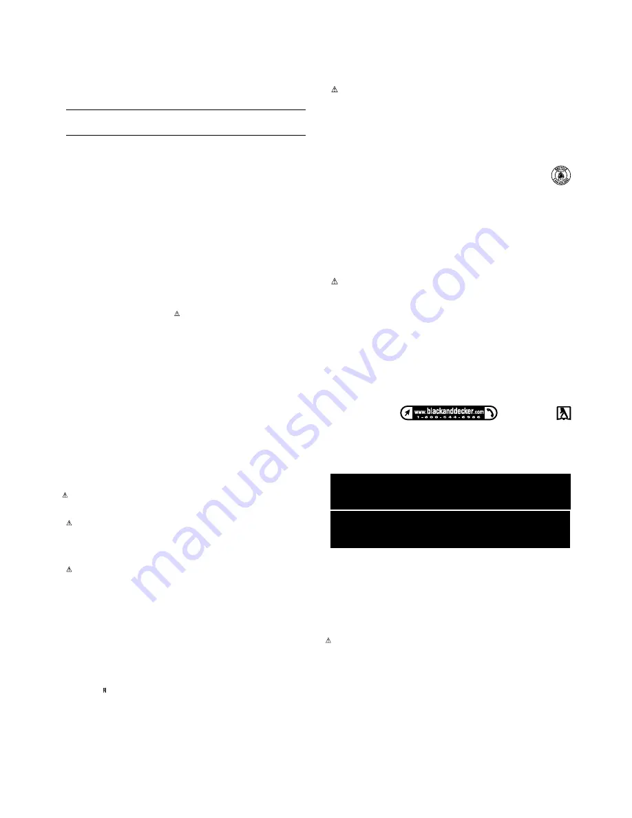 Black & Decker 5102751-00 Instruction Manual Download Page 2