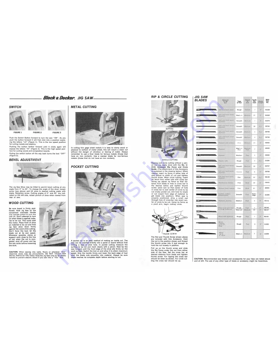 Black & Decker 6700 Owner'S Manual Download Page 2