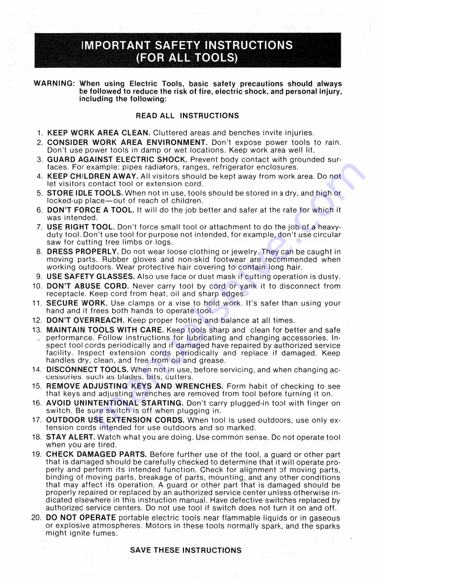 Black & Decker 7461 Owner'S Manual Download Page 2