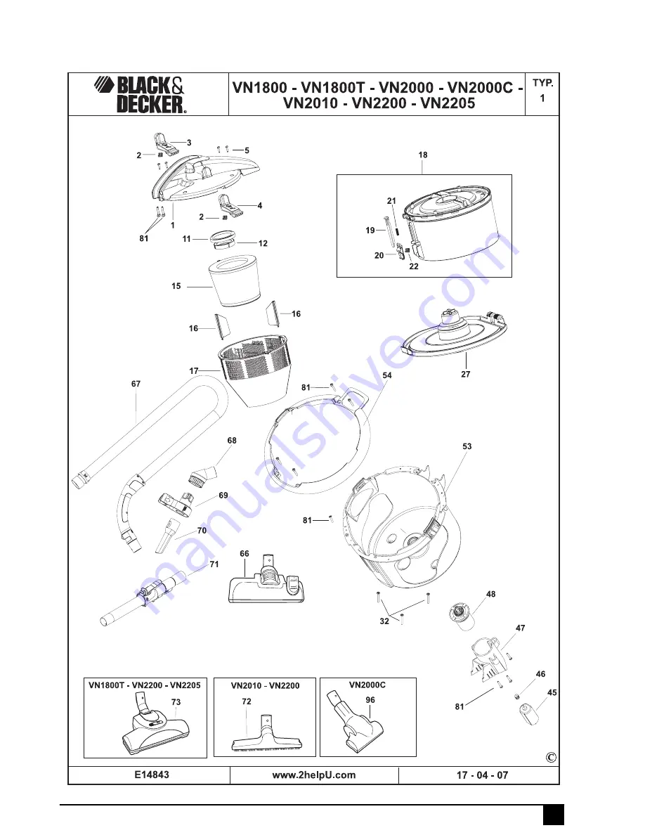 Black & Decker 905180165 Instruction Manual Download Page 11