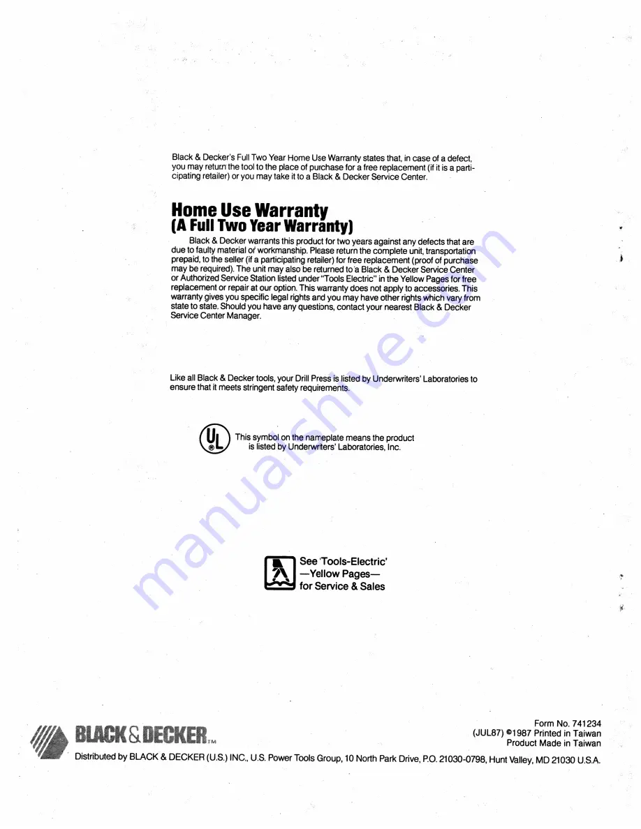 Black & Decker 9400 Instruction Manual Download Page 8