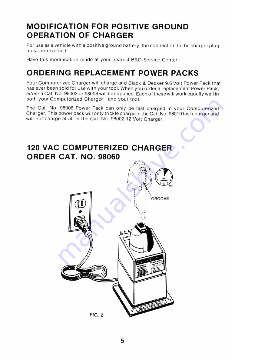 Black & Decker 98065 Instruction Manual Download Page 5