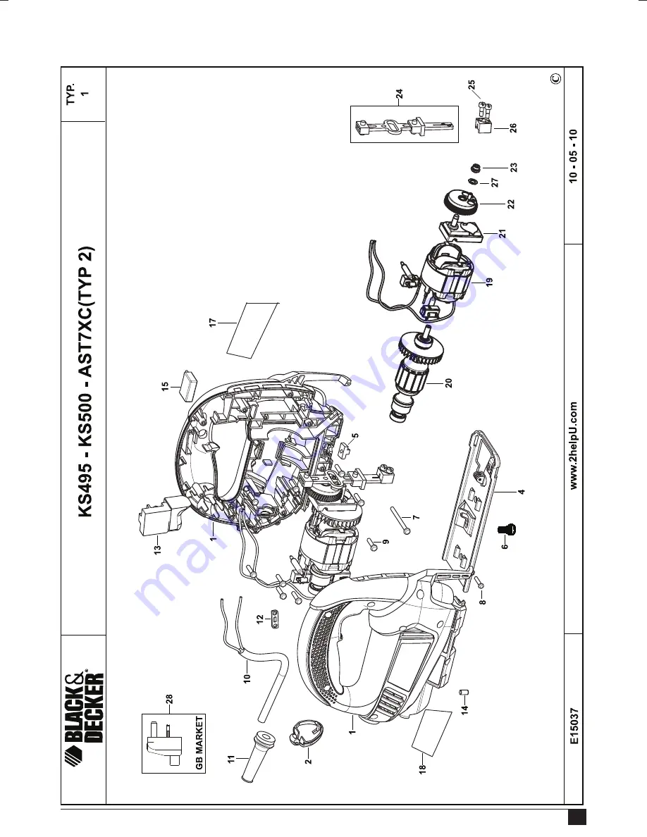 Black & Decker AST7XC Original Instructions Manual Download Page 71