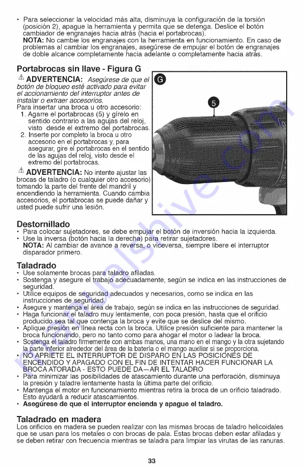 Black & Decker BDCDHP220 Instruction Manual Download Page 33