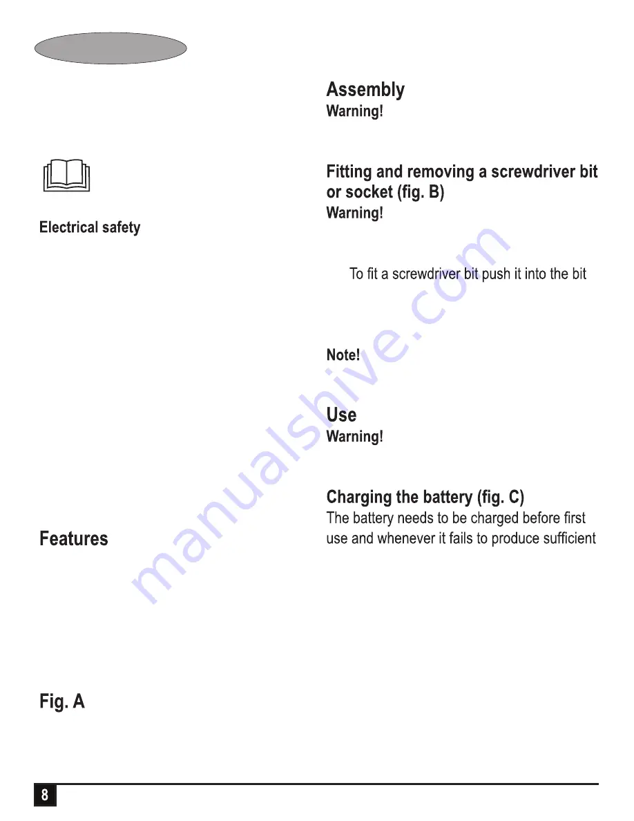 Black & Decker BDCS36G User Manual Download Page 8