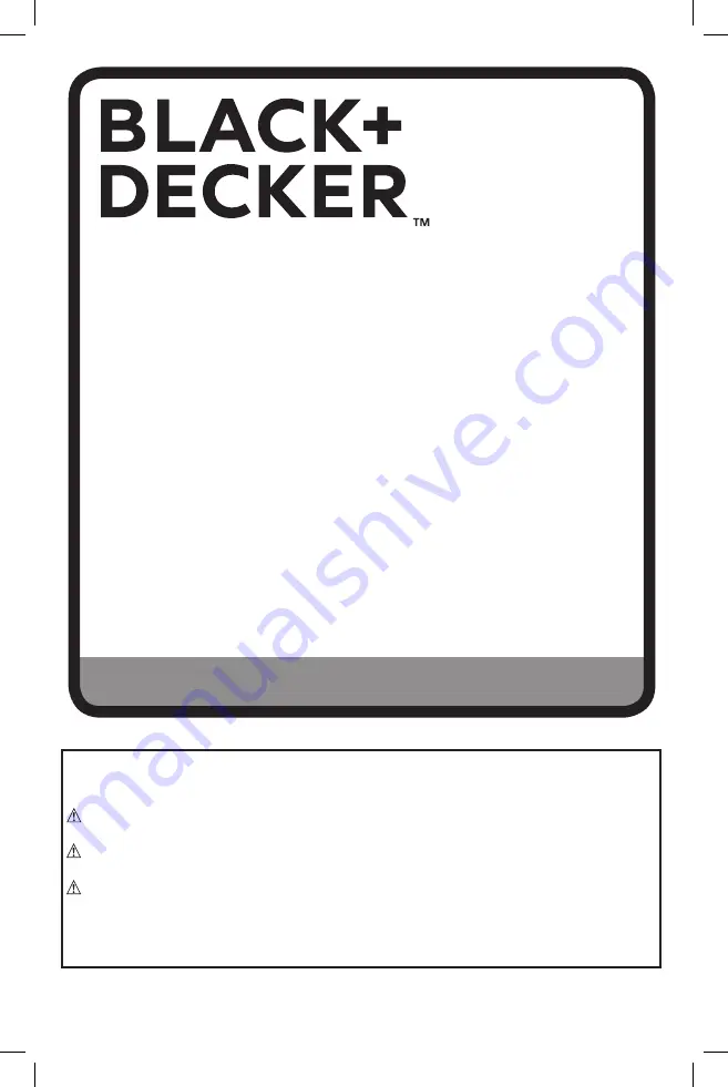 Black & Decker BDCS50 Instruction Manual Download Page 20