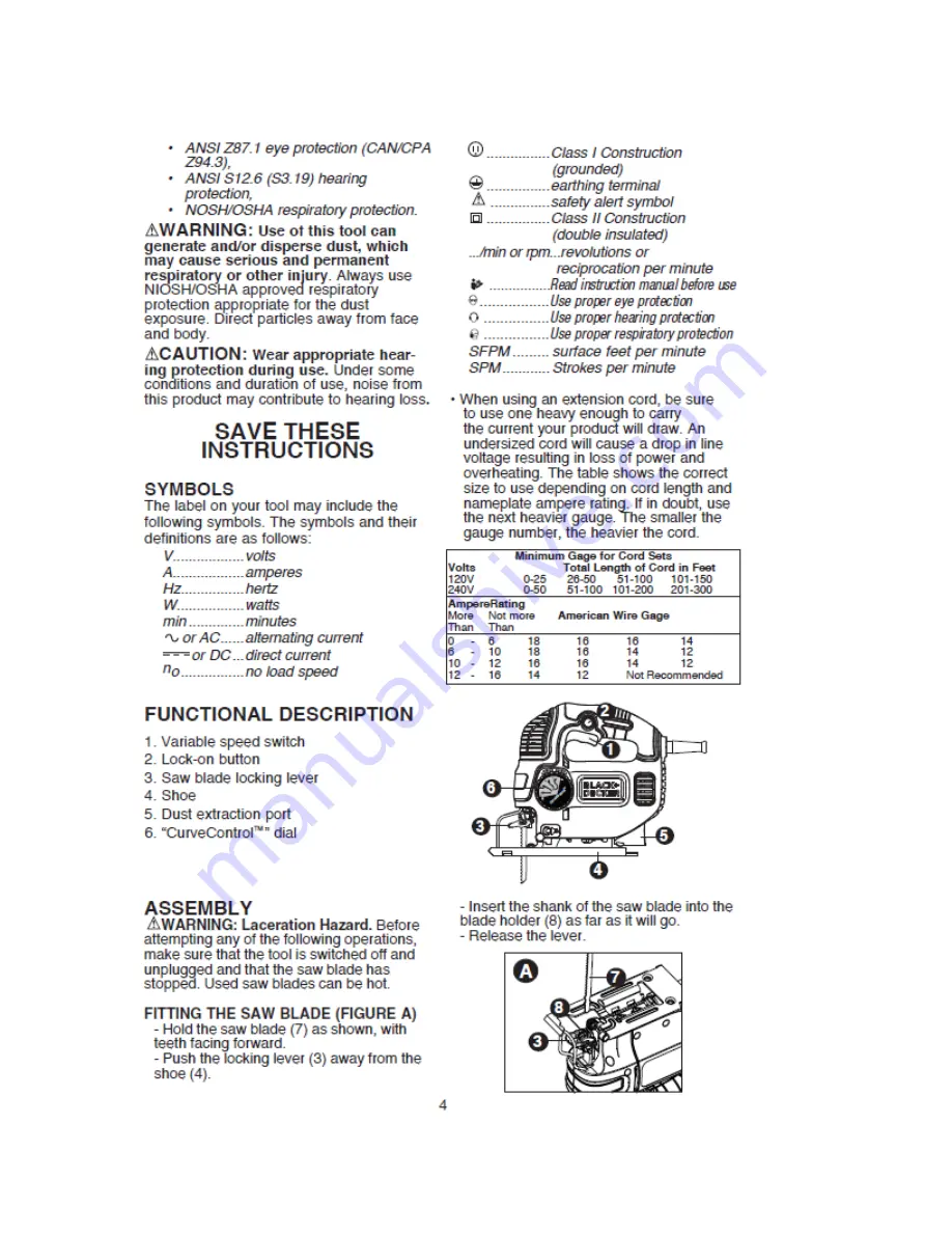 Black & Decker BDEJS600 Instruction Manual Download Page 4