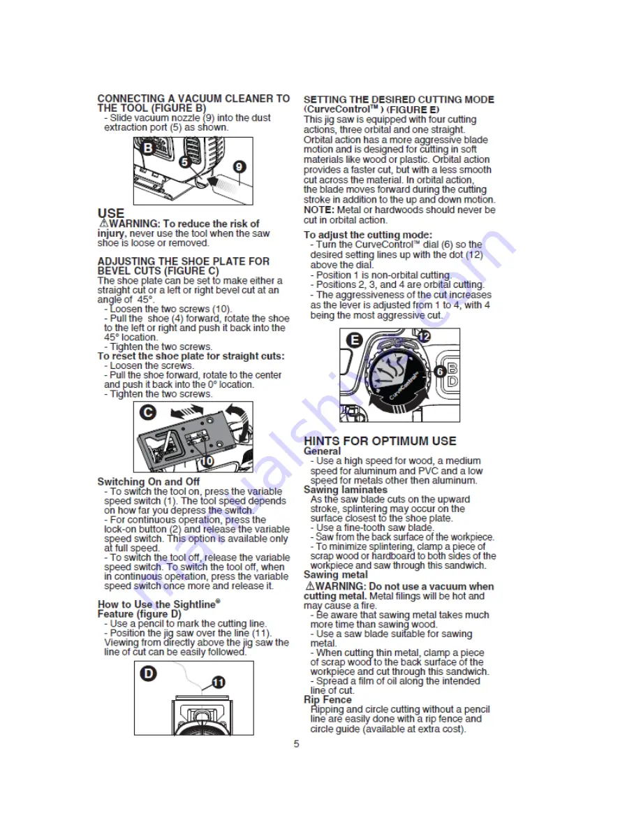 Black & Decker BDEJS600 Instruction Manual Download Page 5