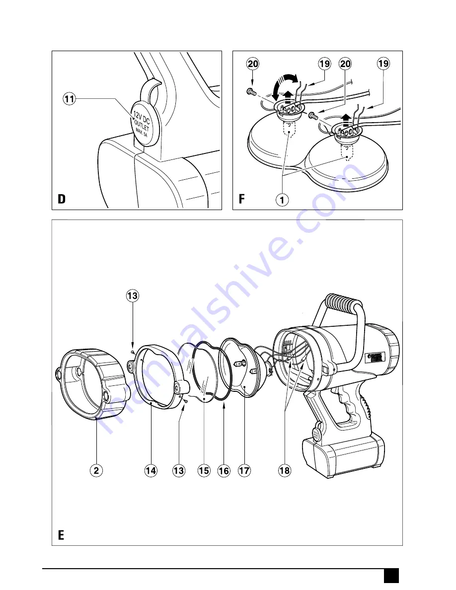 Black & Decker BDV158 Instruction Manual Download Page 3