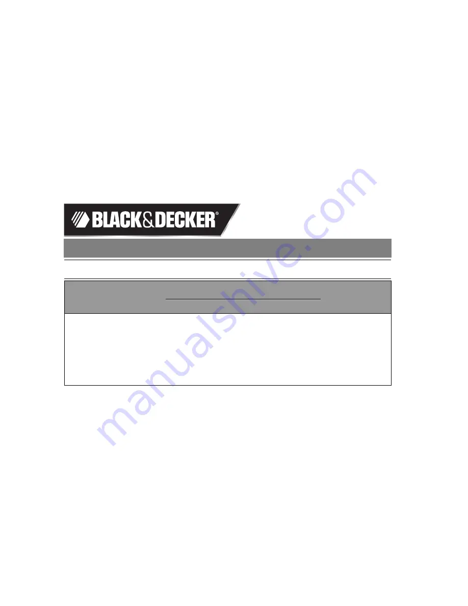 Black & Decker BDWS100 Instruction Manual Download Page 10